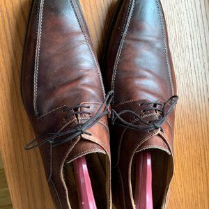 CALZOLERIA HARRIS Firenze Barneys New York Brown Leather Mens Shoes Size US 10